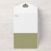 ノルウェーローズマリングハート |結婚式招待状 オールインワン招待状 (外側)