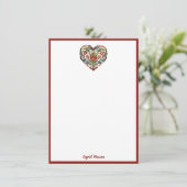 ノルウェーローズマリングフォークアートハートエンクロージャカー エンクロージャーカード (スタンド正面)