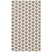 ノルウェーローズマリングフォークアートハートシール テーブルクロス (正面)