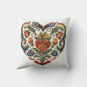 ノルウェーローズマリングフォークアートハート クッション (裏面)