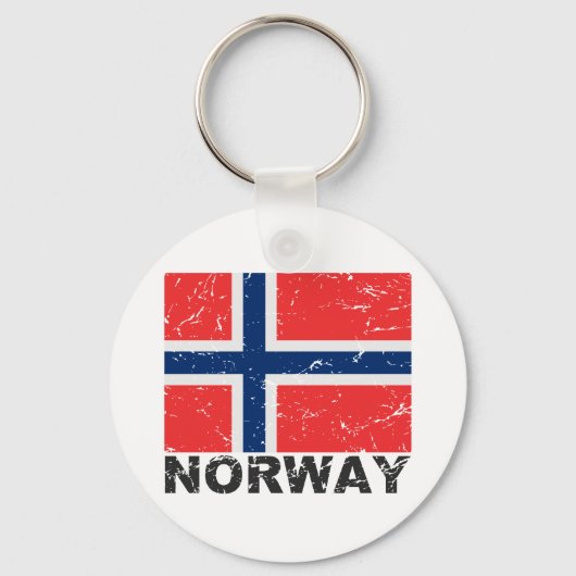ノルウェーヴィンテージ国旗 キーホルダー (正面)