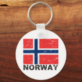 ノルウェーヴィンテージ国旗 キーホルダー (正面)