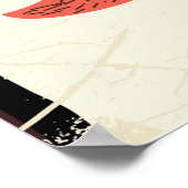 ノルウェーヴィンテージ旅行ポスター風景 ポスター (角)