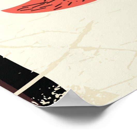 ノルウェーヴィンテージ旅行ポスター風景 ポスター (角)