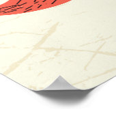 ノルウェーヴィンテージ旅行ポスター風景 ポスター (角)