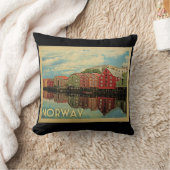 ノルウェーヴィンテージ旅行 クッション (ブランケット)