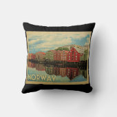 ノルウェーヴィンテージ旅行 クッション (裏面)