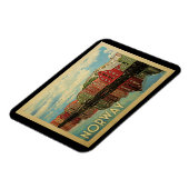 ノルウェーヴィンテージ旅行 マグネット (左側)