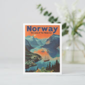 ノルウェーヴィンテージ有名トラベルプレイス ポストカード (スタンド正面)