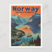 ノルウェーヴィンテージ有名トラベルプレイス ポストカード (正面)