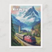 ノルウェーヴィンテージ有名トラベルプレイス ポストカード (正面)