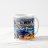 ノルウェー不可 -オスロ - コーヒーマグカップ (正面右)
