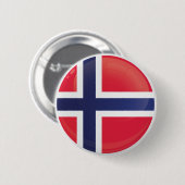 ノルウェー丸アイコン国旗 缶バッジ (正面&裏面)