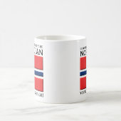 ノルウェー人でラッキーなマグカップ コーヒーマグカップ (中央)