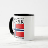 ノルウェー人でラッキーなマグカップ マグカップ (正面左)