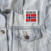 ノルウェー人でラッキー Button Badge 缶バッジ (インサイチュ)