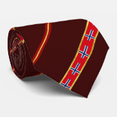 ノルウェー人のストライプな旗 ネクタイ (ロール)