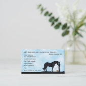 ノルウェー人のLundehundの西部のシルエット 名刺 (スタンド正面)
