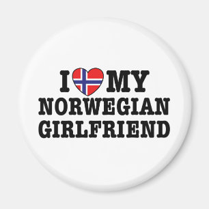 ノルウェー人ガールフレンド マグネット