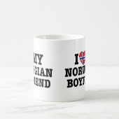ノルウェー人ボーイフレンド コーヒーマグカップ (中央)