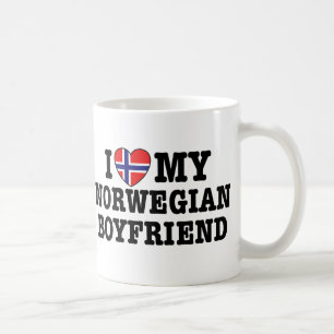 ノルウェー人ボーイフレンド コーヒーマグカップ