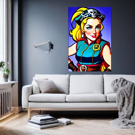 ノルウェー人女海賊 | AIアートポスター ポスター