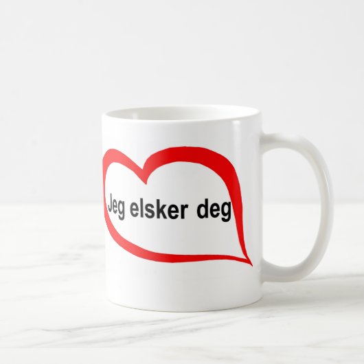 ノルウェー人I愛 コーヒーマグカップ (右)