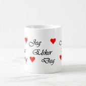 ノルウェー人I愛Norsk Jeg Elsker Degのマグ コーヒーマグカップ (中央)