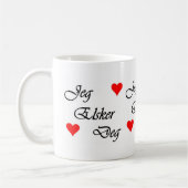 ノルウェー人I愛Norsk Jeg Elsker Degのマグ コーヒーマグカップ (左)