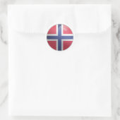 ノルウェー光沢サークルフラグ ラウンドシール (バッグ)