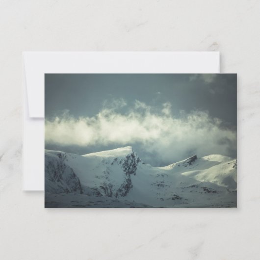 ノルウェー北極山カード (正面)