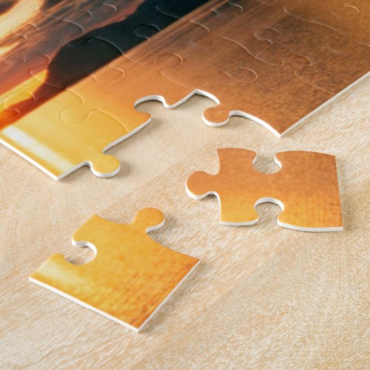 ノルウェー北部の真夜中の太陽 ジグソーパズル (側面)