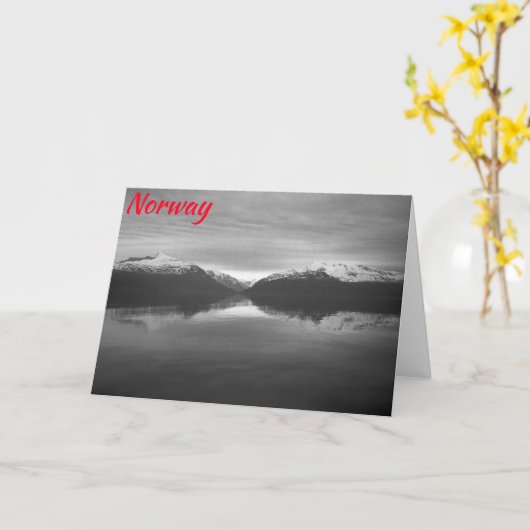 ノルウェー北部 カード (黄色い花)