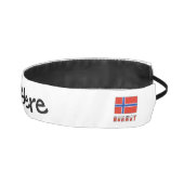 ノルウェー及びノルウェー国パーソナライズされた旗 アスレチックヘッドバンド (右)