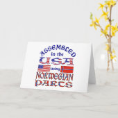 ノルウェー及びノルウェー国旗 カード (黄色い花)