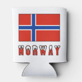 ノルウェー及びノルウェー国旗 缶クーラー (裏面)