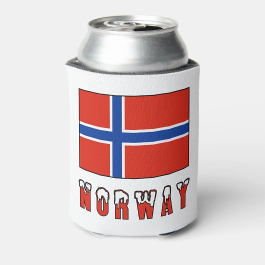 ノルウェー及びノルウェー国旗 缶クーラー (缶裏面)