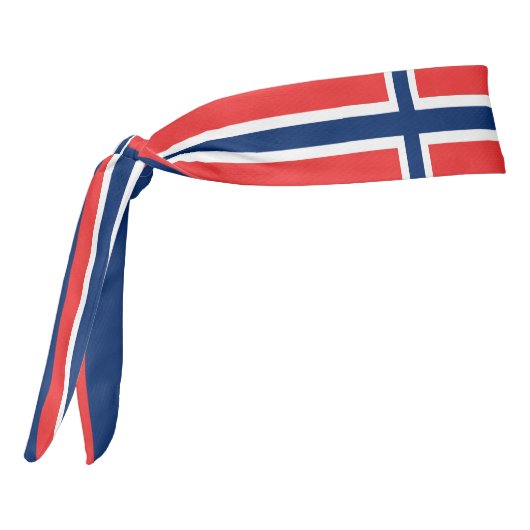 ノルウェー国エレガント国国旗 タイヘッドバンド (回転270)