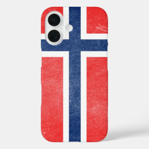 ノルウェー国グランジ旗 iPhone 16ケース