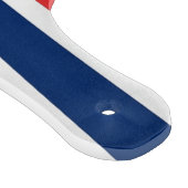 ノルウェー国旗が付いたガラス製のカッティングボードパドル カッティングボード (角)