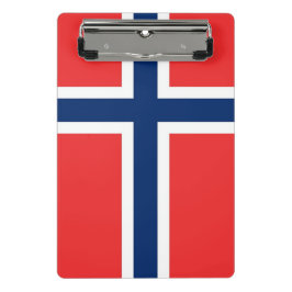 ノルウェー国旗が付いたミニクリップボード ミニクリップボード