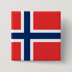 ノルウェー国旗が表示されたボタン 缶バッジ