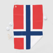 ノルウェー国旗とゴルフノルウェー/スポーツオスロ ゴルフタオル (インサイチュ)