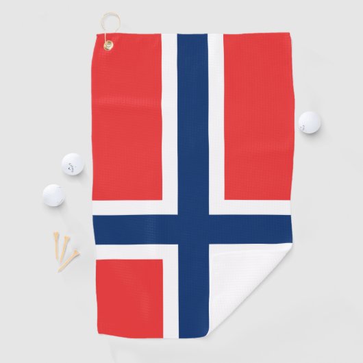 ノルウェー国旗とゴルフノルウェー/スポーツオスロ ゴルフタオル (インサイチュ)
