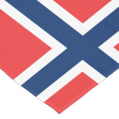 ノルウェー国旗とノルウェー旅行、休日/スポーツファン ショートテーブルランナー (コーナー)
