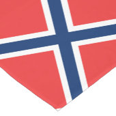 ノルウェー国旗とノルウェー旅行、休日/スポーツファン ショートテーブルランナー (コーナー)