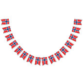 ノルウェー国旗とパーティーノルウェーのバナー/結婚式 バンティングフラッグ (全)