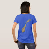 ノルウェー国旗と地図dk Tシャツ (裏面フル)