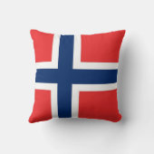 ノルウェー国旗のアメリカのMoJo枕 クッション (裏面)
