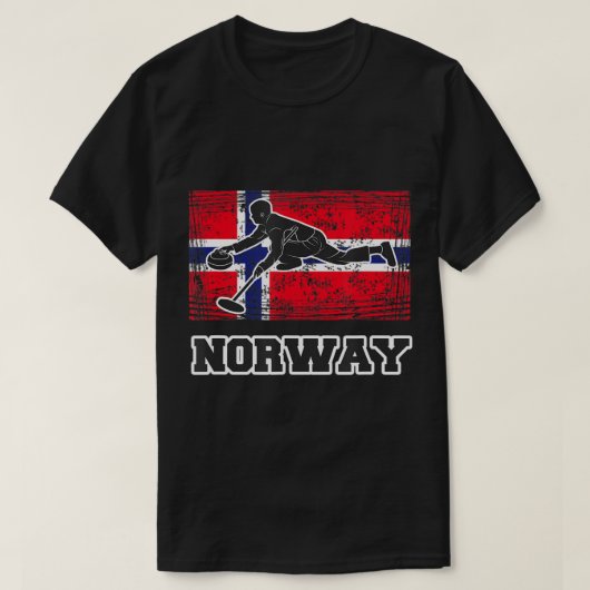 ノルウェー国旗のカール Tシャツ (デザイン正面)